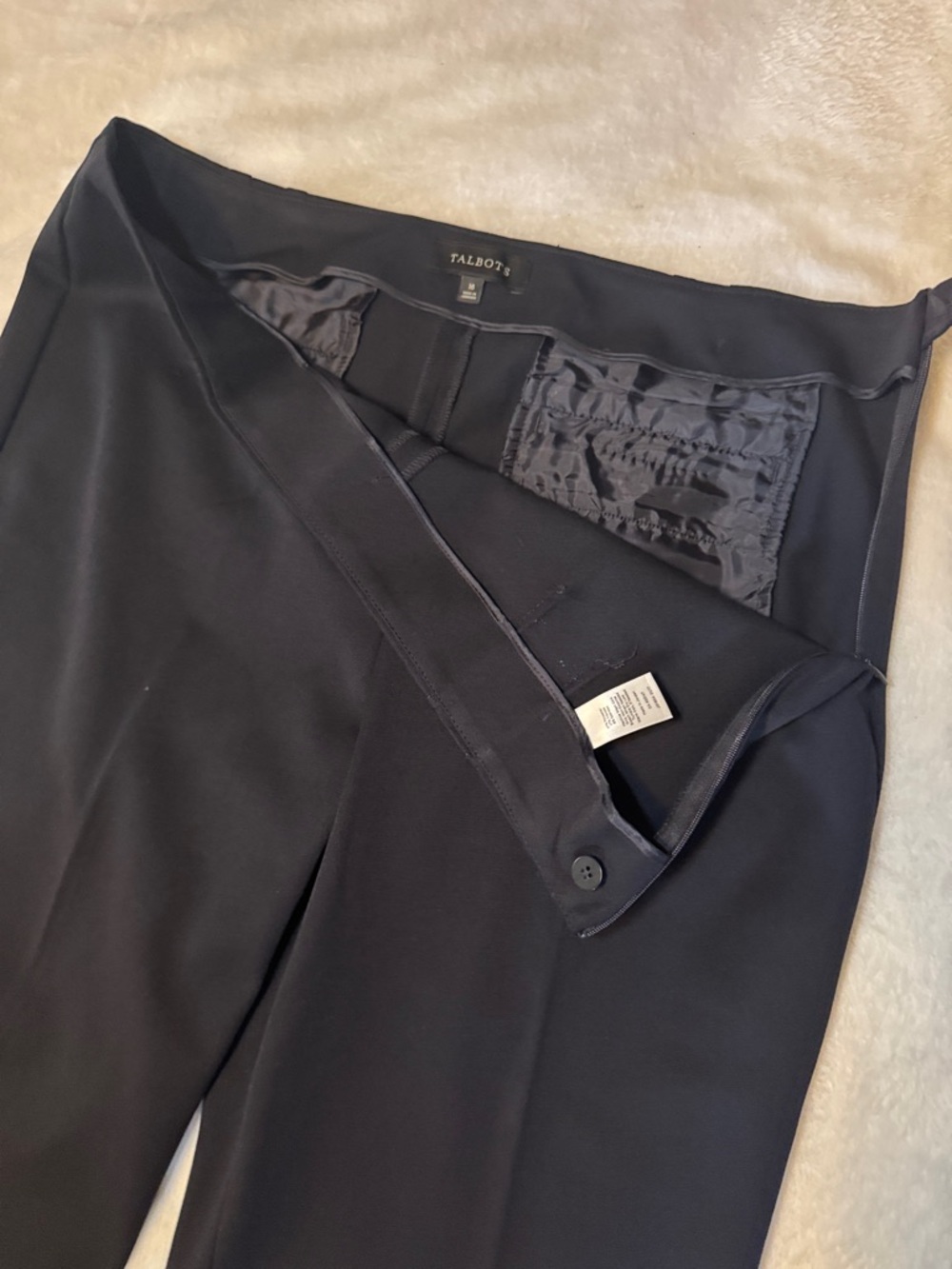 Talbots Classic Black Straight-Leg Dress Pants Size 16 - Picture 4 of 10